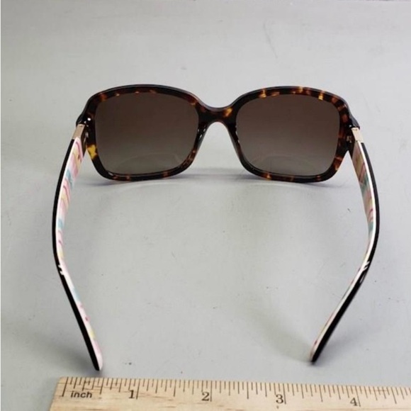 Kate Spade Sunglasses w/ Case Striped/ Dark Brown Tortoise Shell Frame main image 6